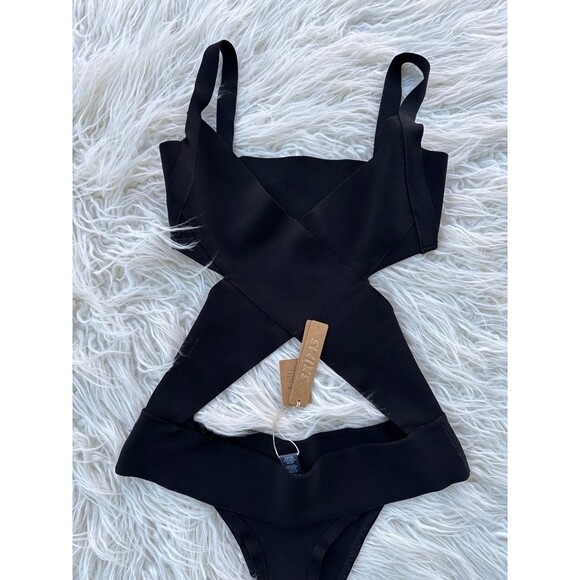 Skims Knit Swim Monokini Onyx Size Medium - Picture 6 of 12